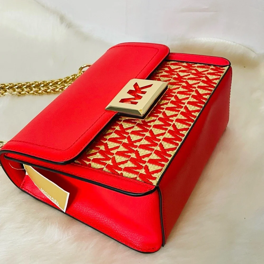 NWT Michael Kors Sonia SM SQR Shoulder Crossbody Bag Coral Reef